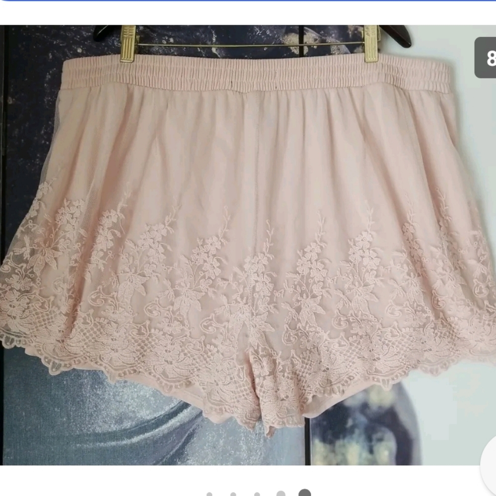 TORRID Women's Pink Elastic Waist 5 Inch Pull-On Stretch Mesh Mid-Rise Short 3X - Picture 8 of 8